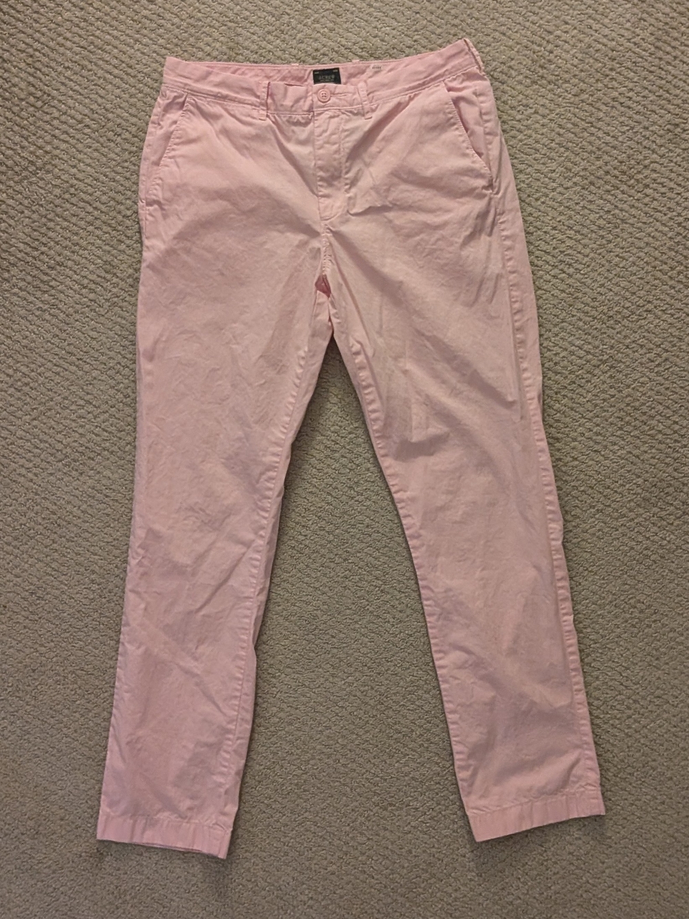 J. Crew Men's Straight-fit Stretch Chino Pant -  Light Pink 32x32